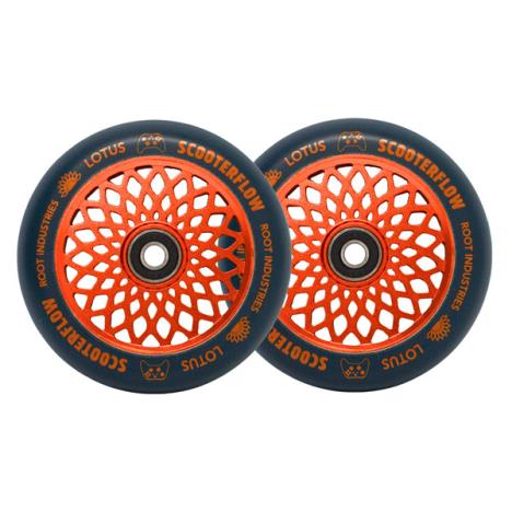 Root Industries Lotus 110mm Wheels - ScooterFlow - Blue/Orange £59.95